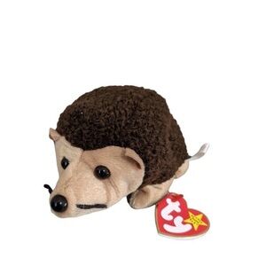 TY Beanie Babies Hedgehog  Porcupine prickles brown   6 in